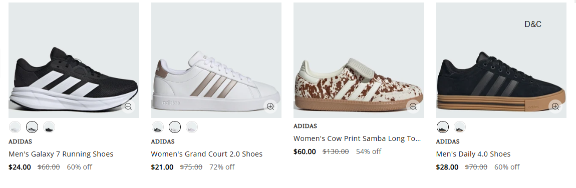 Last chance to score – Adidas up to 75% off + an EXTRA 50% off
