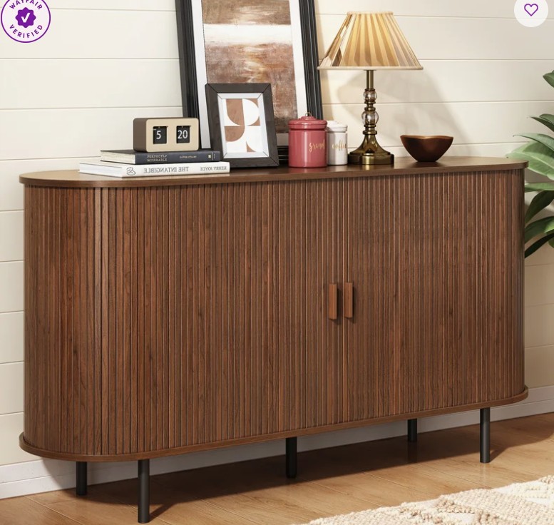 Piotrowski 55.1″ W Solid and Manufactured Wood Sideboard