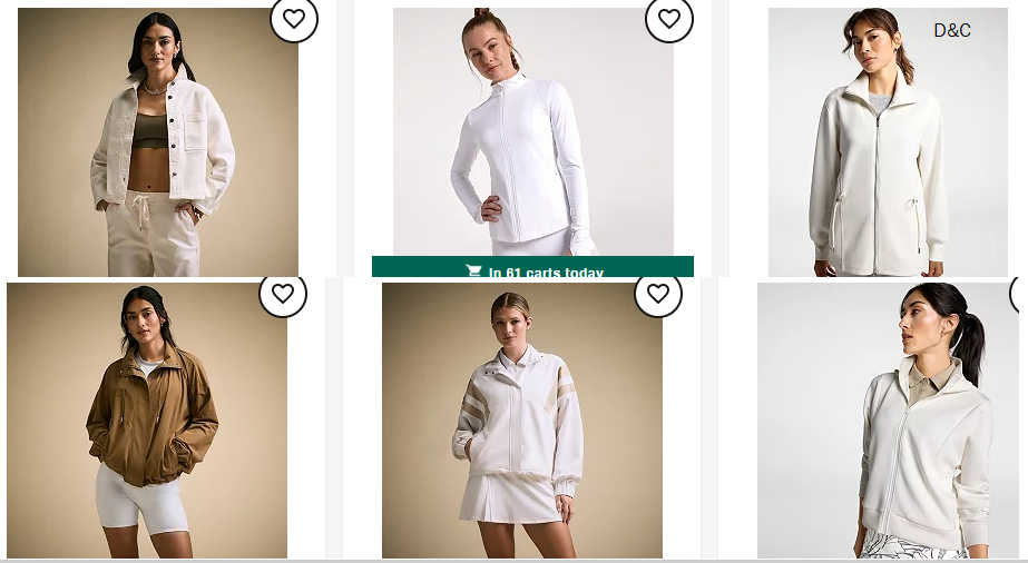 Calia jackets up to 75% off
