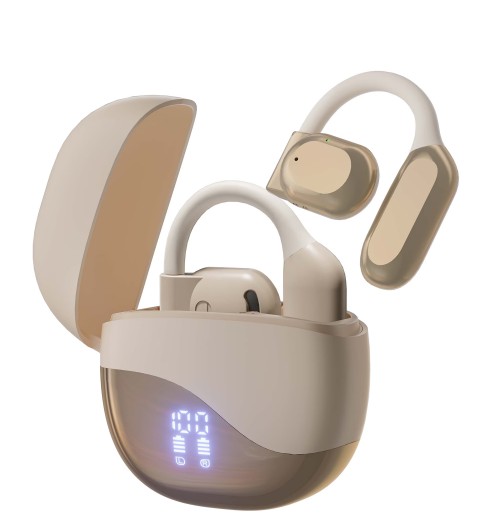 VEATOOL Wireless Earbuds Open Ear Headphone Sport, Bluetooth 5.4 Earbud, 50Hrs Earphone with Earhook, Noise Cancelling Mic,Light Weight Comfortable Fit,Suitable for Running,Workouts