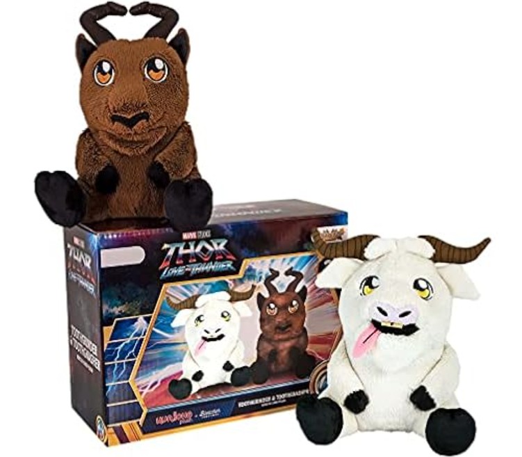 Bleacher Creatures Thor: Love & Thunder Limited Edition Kuricha Pack: Toothgnasher & Toothgrinder Witch Kuricha Plushies – Super Soft Chibi Inspired Toy