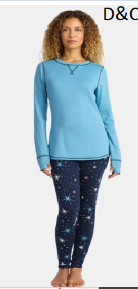 ClimateRight by Cuddl Duds Women’s Brushed Comfort Top and Leggings