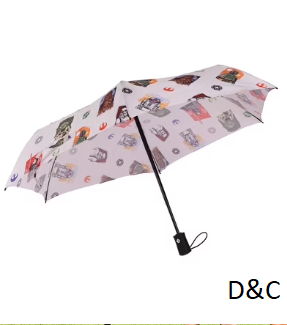 Star Wars 6 Panel Telescopic Umbrella with Auto Open Feature