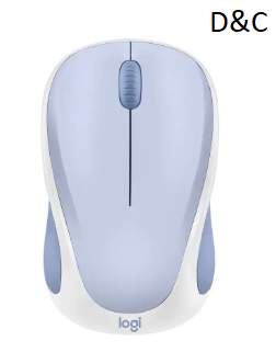 Logitech – Design Mouse Limited Edition Wireless Optical 3-button Mouse with Broad Compatibility – Wireless – Light Lilac