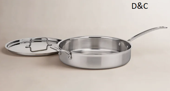 Cuisinart MultiClad Pro Stainless Steel Quart Sauté Pan with Lid