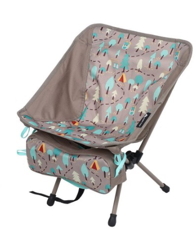 Ozark Trail Kid Backpacking Camping Chair with Carry Bag, Forest Pattern