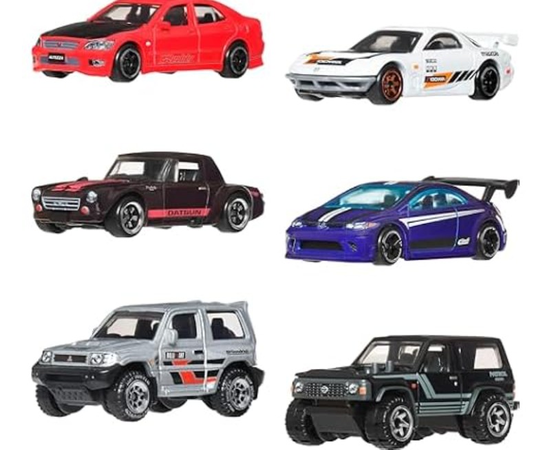 Hot Wheels Silver Series Streets of Japan 6-Pack