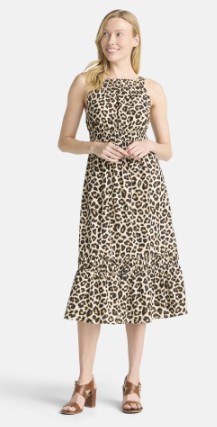 Time and Tru Women’s and Women’s Plus Sleeveless Midi Dress, Sizes XS-4X