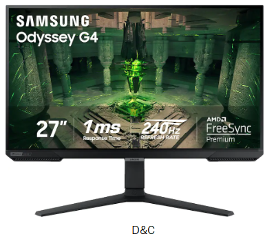 Samsung – 27” Odyssey FHD IPS 240Hz G-Sync Gaming Monitor – Black