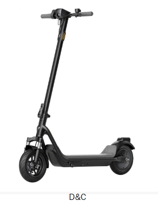 NIU – KQi 100P Foldable Electric Kick Scooter w/ 22 mi Max Range & 18 mph Max Speed – Gray