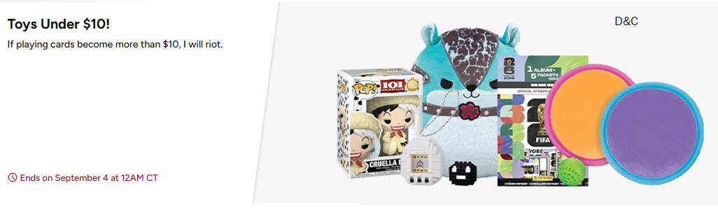 Toys under $10