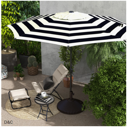Lyon Market Umbrella with Crank Lift
