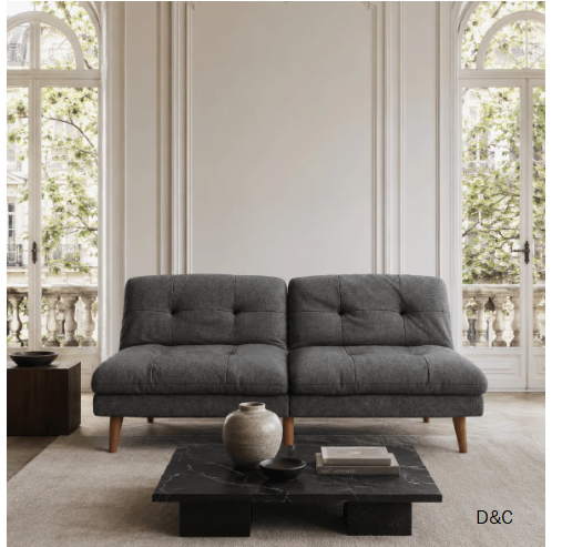Kyall Upholstered 68” Reclining Sleeper Sofa