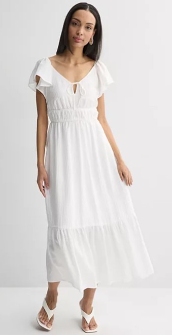 Women’s Nine West Flutter Sleeve Maxi Dress