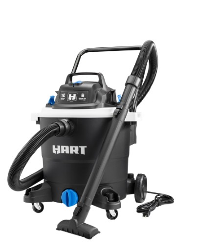 HART 12 Gallon 6 Peak HP Wet/Dry Vacuum, VOC1212PW 3701
