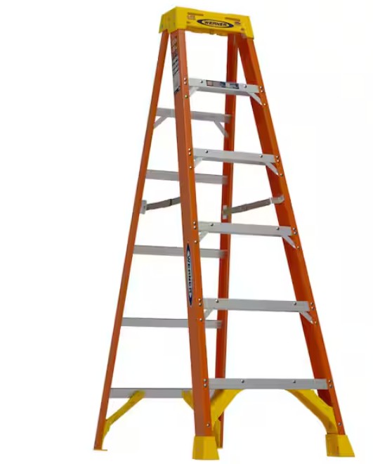 6 ft. Fiberglass Step Ladder (10 ft. Reach Height) with 300 lb. Load Capacity Type IA Duty Rating