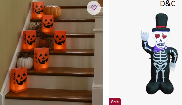 Halloween Outdoor decor sale.