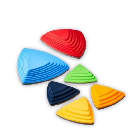 Play Day Non-Slip Stepping Stones, 6-Piece Balance Set, 1-Each/Set for Children Ages 3+