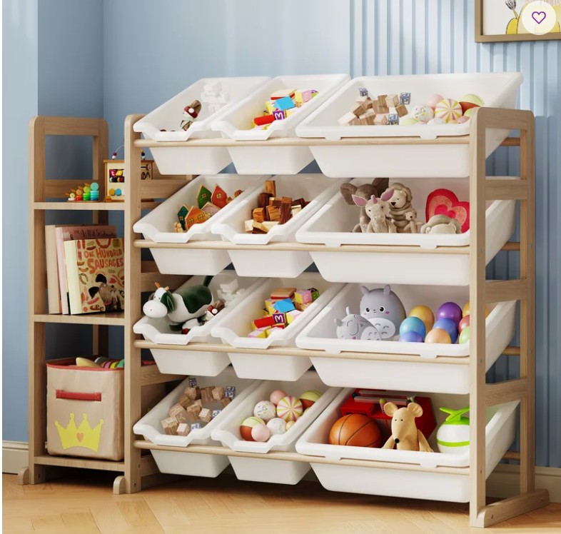 Toy Storage Organizer – Toy Organizers And Storage With Bookshelf, Toy Storage Shelf With Shelves And Storage Bins, Kids Bookshelf And Toy Storage For Kids Room, Playroom, Nursery
