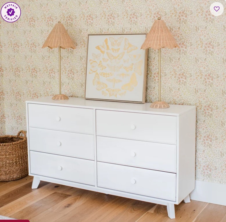Barton Solid Wood 6 Drawer Dresser