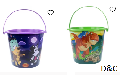 Character Halloween Buckets