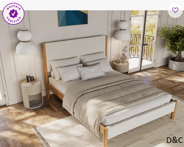 Over 80% Off Solid Wood-Frame Bed