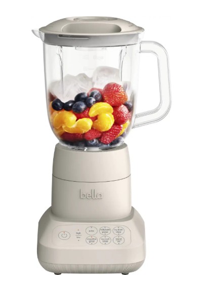 Bella – Fits-anywhere Kitchenware: Flip & Store 48-oz. Blender, 450W & 10 Speed Settings – Oatmilk