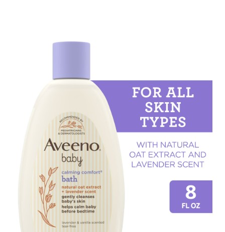 Aveeno Baby Calming Comfort Bath Body Wash, Lavender & Vanilla, 8 fl oz