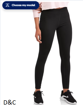Athletic Works Women’s Active Fit Mid Rise Leggings, Sizes S-XXL