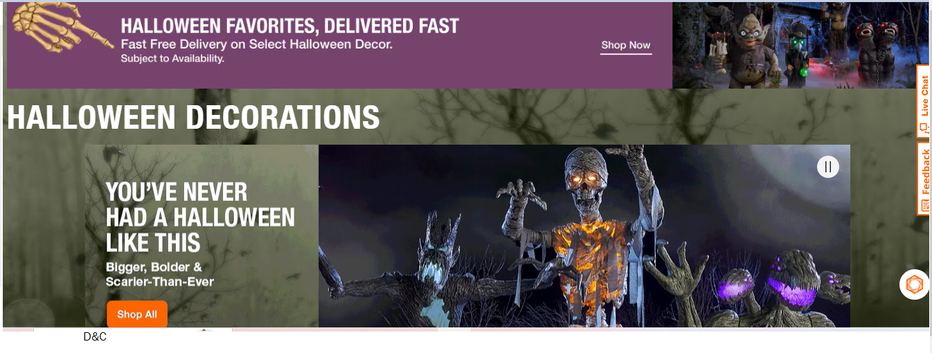 Halloween Decorations From HomeDepot