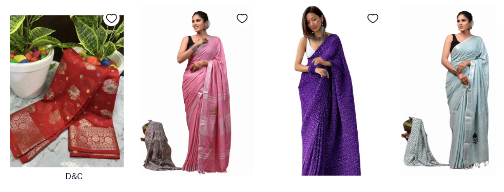 saree’s on sale.