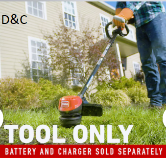 Toro Flex-Force 60-volt max 15-in Straight Shaft Battery String Trimmer