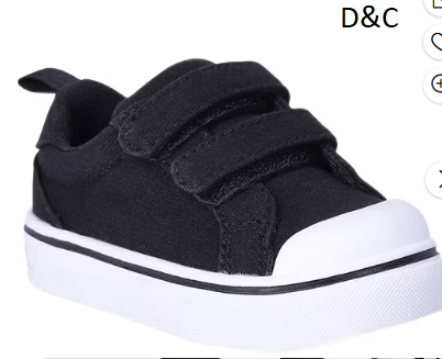 Wonder Nation Baby Boys Two Strap Bump Toe Sneakers
