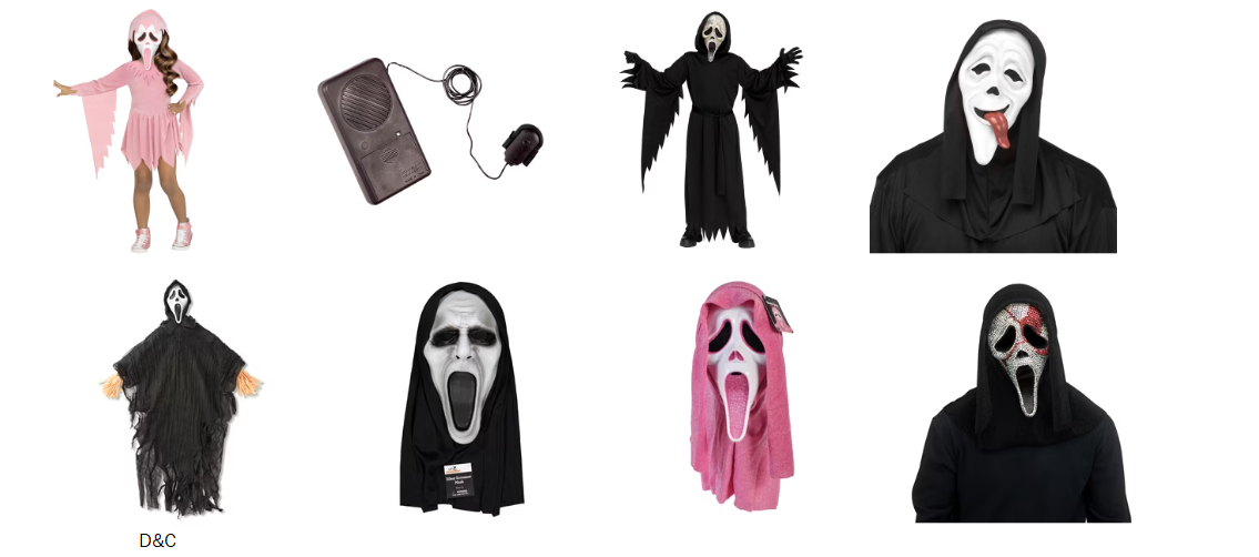 Tons of new ghost face at Walmart