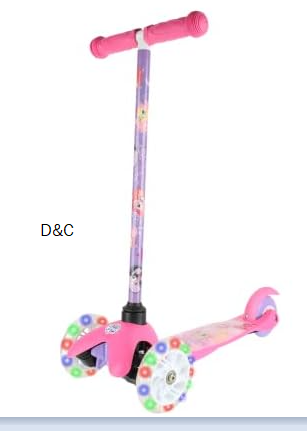My Little Pony Self Balancing Kick Scooter with Light Up Wheels, Extra Wide Deck, 3 Wheel Platform, Foot Activated Brake, 75 lbs Limit, Kids & Toddlers Girls or Boys, for Ages 3 and Up