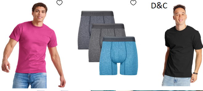 Hanes men’s clothing