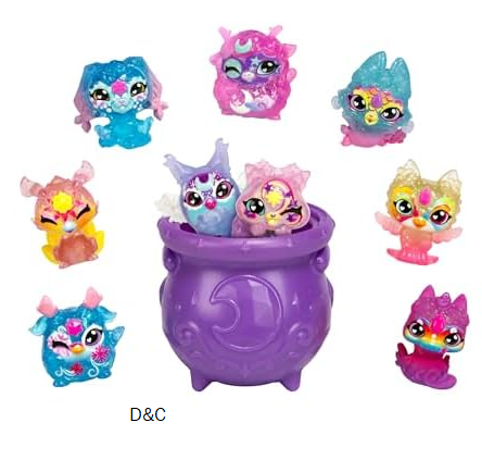 Magic Mixies Minis Magic Shimmerverse Series Collector’s Pack, 9 Mini Mixies Included with Magical Fizz Cauldron Unboxing – 2 Hidden Minis