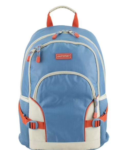 Eastsport Unisex 18.5″ Dynamic Athleisure Backpack, Blue Shadow Ripstop