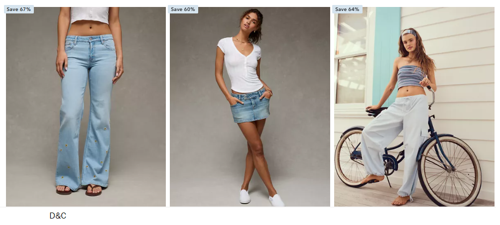 American Eagle clearance up to 80% off!