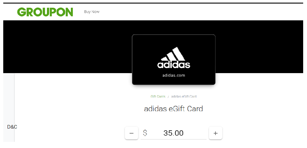Buy a $35 Adidas Gift Card, get $15 Adidas Bonus Reward Card! Code ADIDASG926