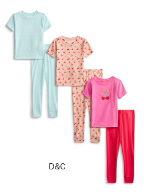 Wonder Nation Toddler Boys or Girls Cotton Snug Fit Short Sleeve Pajama Top and Pants Set, 6-Piece, Sizes 12M-5T