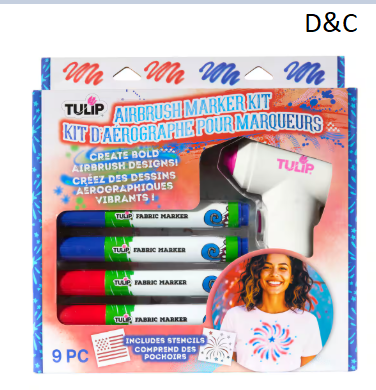 Tulip® Patriotic Airbrush Marker Kit