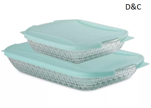 Basketweave Embossed 4-Piece Bakeware Bundle