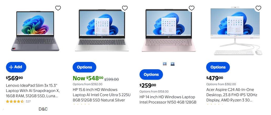 As low as 0% APR on Laptops