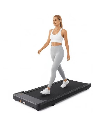 JIONJOY 2 in 1 Under Desk Walking Pad Treadmill, Quiet Portable Slim Walker for Home Office Small Space Fitness