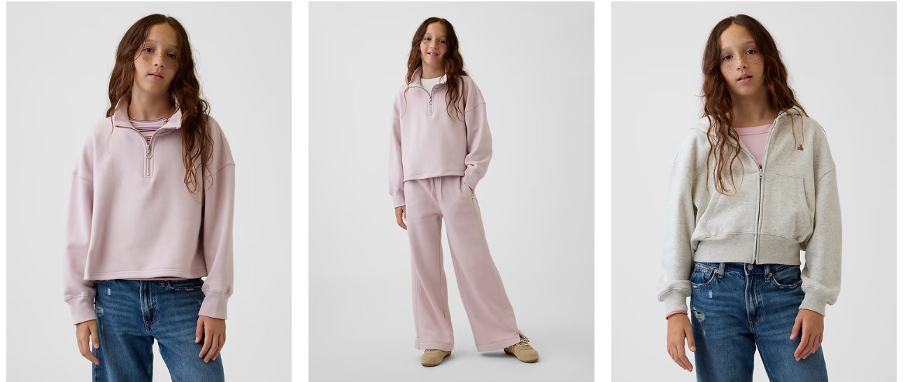 Kids VintageSoft Oversized Quarter-Zip Pullover