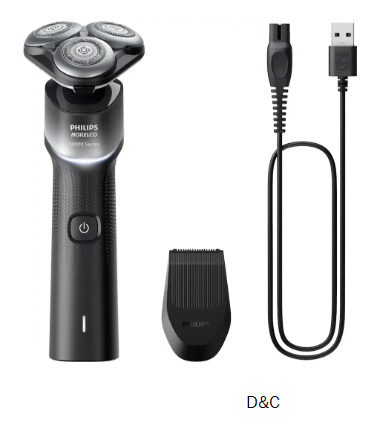 Philips Norelco – Shaver 5000X, Rechargeable Wet & Dry Shaver with Precision Trimmer – Silver/ Black