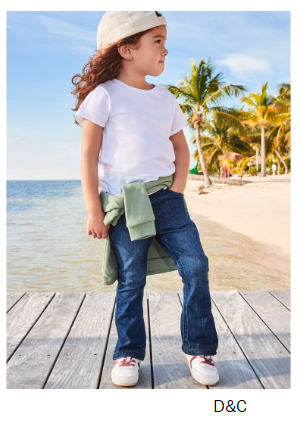Garanimals Newborn, Baby & Toddler Girls Flare Leg Jeans, Sizes 0-6T