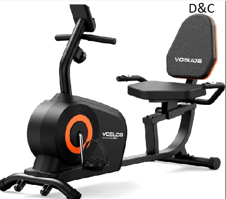 FED Fitness Yosuda Series RE1 Recumbent Exercise Bike, 350 lb Capacity, 16 Resistance Levels