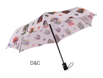Star Wars 6 Panel Telescopic Umbrella with Auto Open Feature